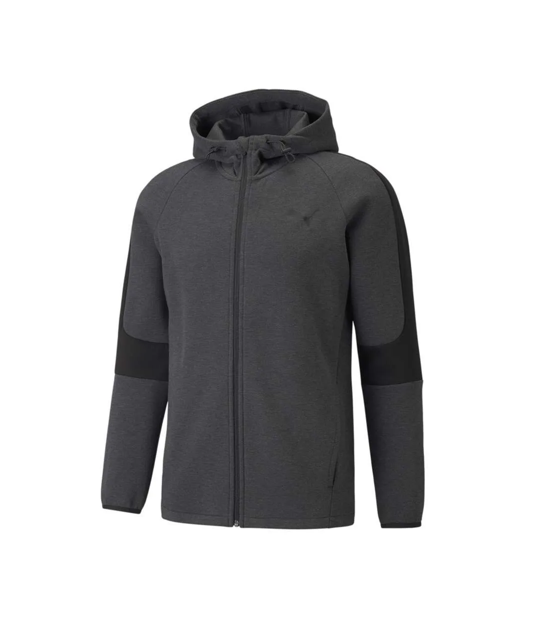 Sweat zippé Anthracite Homme Puma Evostripe Core