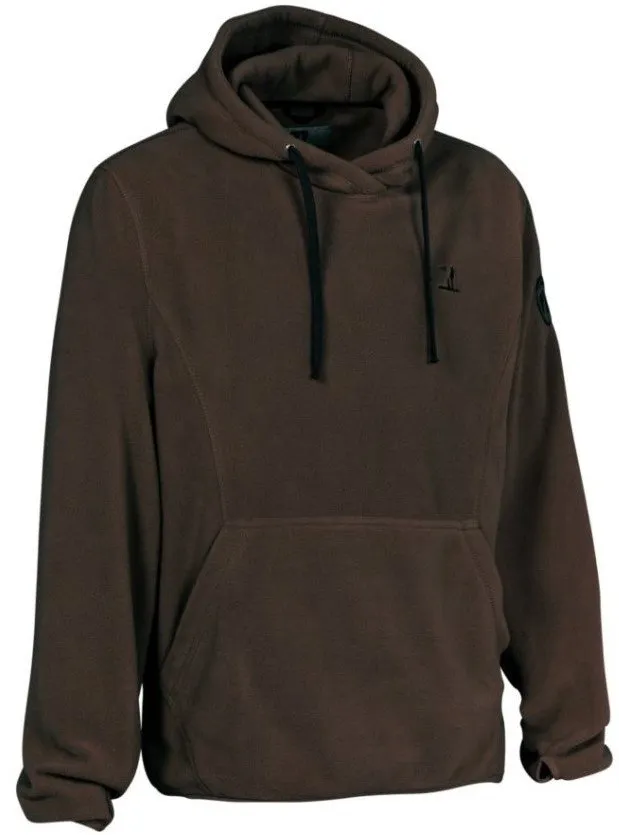 Sweat à capuche polaire marron PERCUSSION