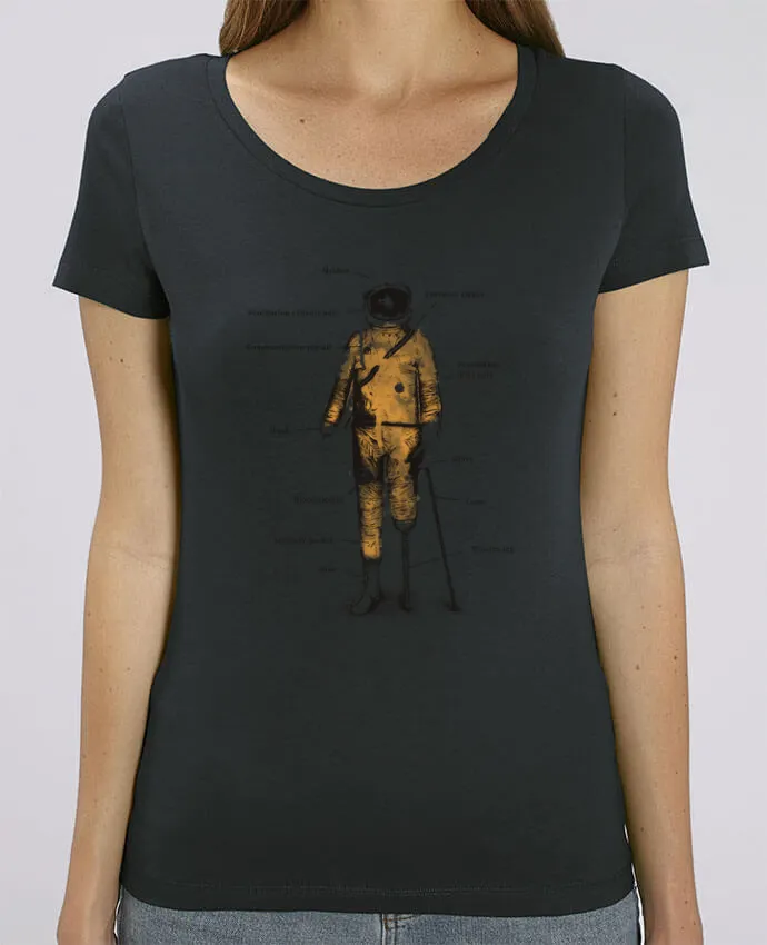 T-shirt Femme Astropirate with text par Florent Bodart