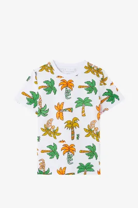 T-shirt garçon à manches courtes Palm Trees