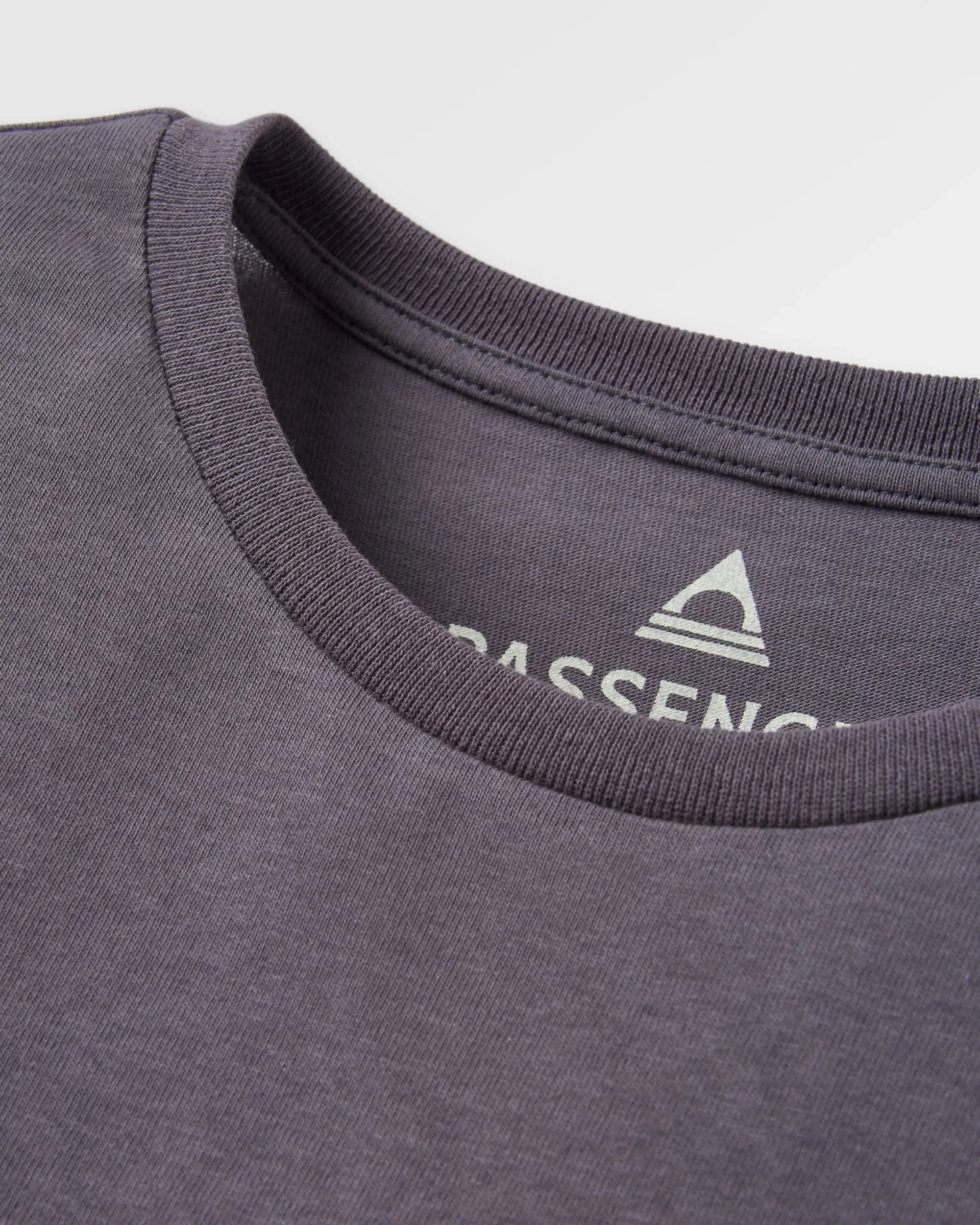 T-shirt manches longues recyclé Waves & Trees - Charcoal