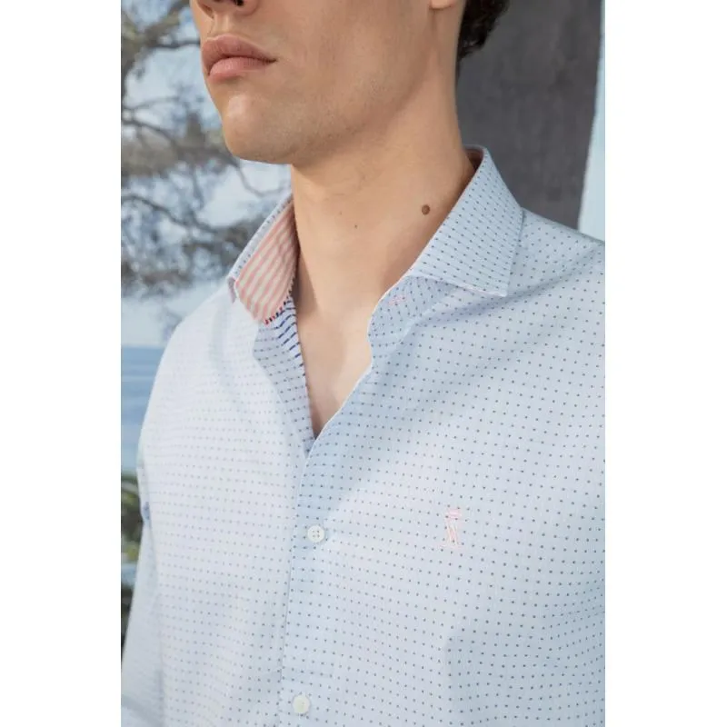 VICOMTE A. - CHEMISE SLIM À MICRO POIS