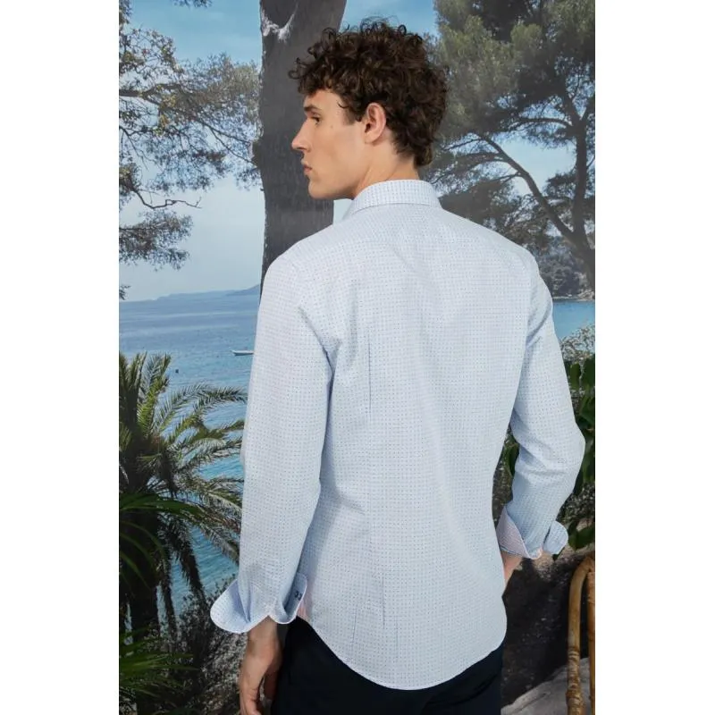 VICOMTE A. - CHEMISE SLIM À MICRO POIS