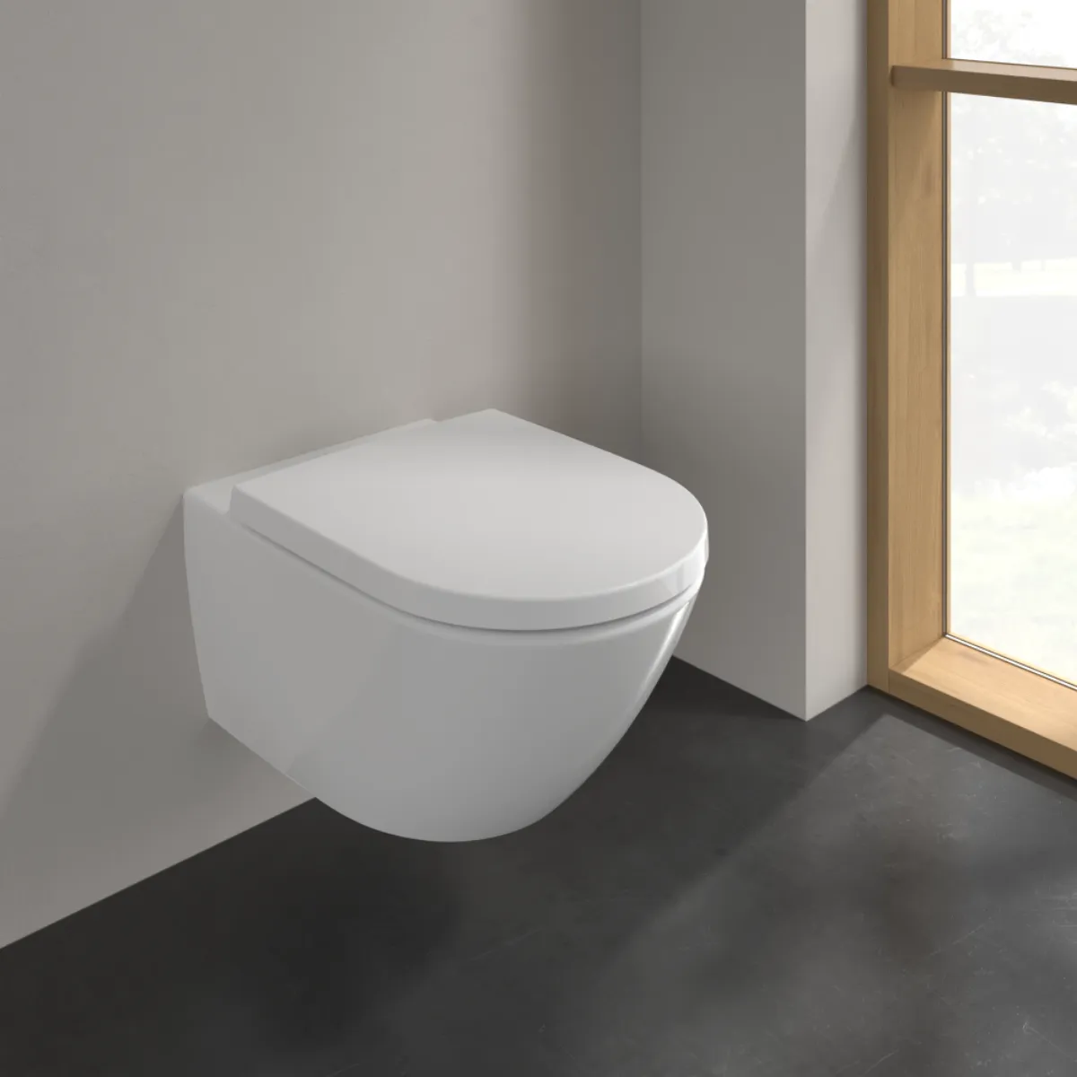 Villeroy & Boch Subway 3.0 Combipack, WC suspendu, avec TwistFlush, Blanc CeramicPlus