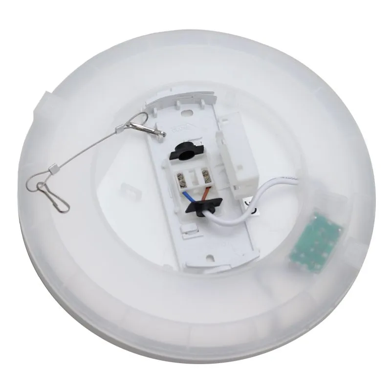 Zwarte badkamer plafondlamp Shivani, rond, IP44, 8W, 3000K LED
